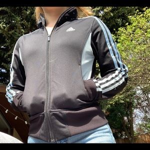 Baby Blue Adidas Zip Up